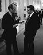 President Ford and his lawyer, Benton Becker, discuss pardoning Nixon.