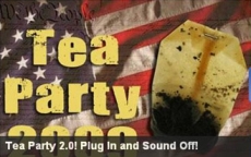 Fox News’s Web site, Fox Nation, features a banner advertisement for May 14’s ‘Tea Party 2.0’ events.