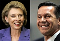 Christine Gregoire and Dino Rossi.