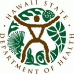 Logo for the Hawaii Department of Health.