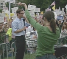 Fox News producer Heidi Noonan exhorting a 9/12 rally crowd.