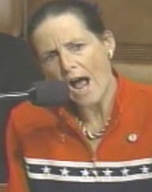 Jean Schmidt making her statement on the floor of the House.