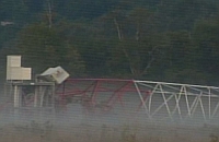 AM radio towers toppled by ELF activists.