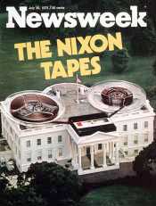 ’Newsweek’ cover on the revelation of the White House taping system.
