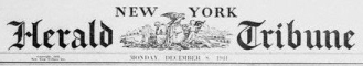 New York Herald Tribune masthead, from 1941.
