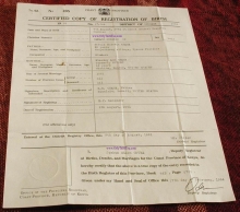 The fraudulent birth certificate presented by California lawyer Orly Taitz ‘proving’ that Barack Obama was born in a Kenyan hospital.