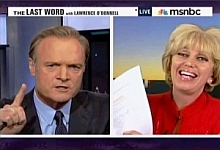 Lawrence O’Donnell and Orly Taitz on O’Donnell’s MSNBC show ‘The Last Word.’