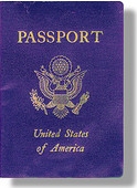 A typical US passport.