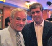 A September 2007 photo of Ron Paul and Don Black, the former Klansman who runs the racist Stormfront.org Web site.