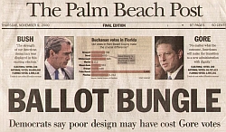 The headline in today’s Palm Beach Post.