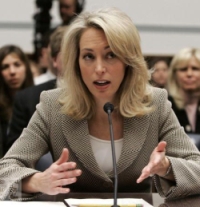 Valerie Plame Wilson testifies before the House Oversight Committee.
