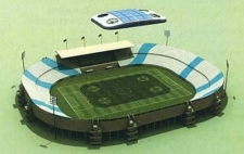 An artist’s rendition of Qatar’s proposed ‘artificial cloud’ system.