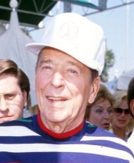 Former President Ronald Reagan in January 1992.