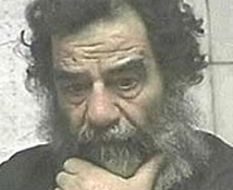Saddam Hussein shortly after his capture.