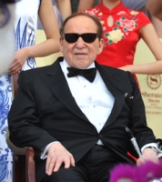 Sheldon Adelson at a celebration of the opening of his Sands Cotai Central casino in Macau, April 2012.