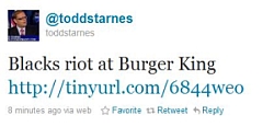 The Twitter post made by Fox News correspondent Todd Starnes.