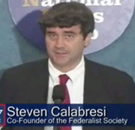Steven Calabresi, one of the architects of the ‘unitary executive’ theory, says Bush’s use of signing statements has gone too far.