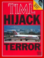 Time magazine cover from June 24, 1985 featuring report on the hijacking of Flight 847.