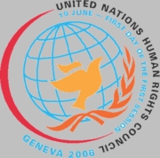 UN Human Rights Council logo.