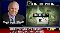 Graphic of Frank VanderSloot, appearing on Fox News.