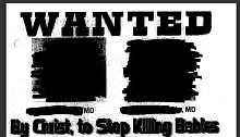 A portion of the ‘Wanted’ poster featuring the names, photos, and addresses of two Charlotte-area abortion doctors, distributed by Operation Save America.