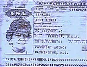 Page from a passport used by Anne Linda Jenkins, one of the CIA officers who kidnapped Hassan Mustafa Osama Nasr.