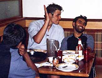 Anthony Garcia (left) and Omar Khyam (right) facing the camera, in Pakistan in 2003. Both will be sentenced to life in prison for the fertilizer bomb plot.