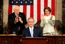 George W. Bush delivering his State of the Union address.