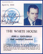 Jack Caulfield’s White House ID card.