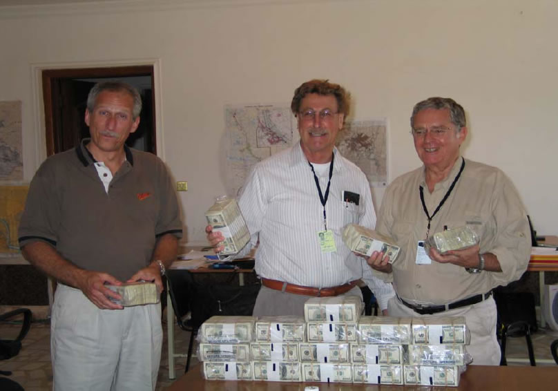 CPA Officials Posing with $2 Million in Cash