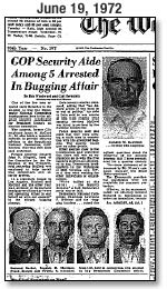 Headline from Washington Post identifying McCord as a ‘GOP Security Aide.’