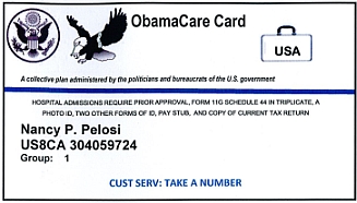 Fake ‘ObamaCare’ card distributed by FreedomWorks.